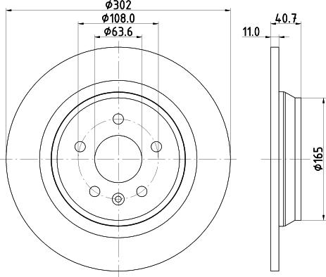 DON PCD11862 - Тормозной диск autosila-amz.com