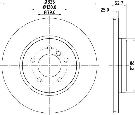 DON PCD11832 - Тормозной диск autosila-amz.com