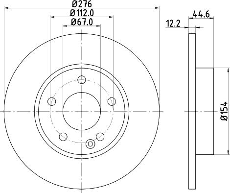 DON PCD11302 - Тормозной диск autosila-amz.com