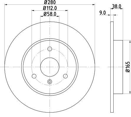 DON PCD18942 - Тормозной диск autosila-amz.com
