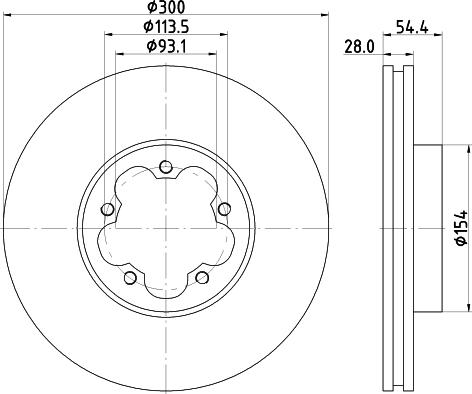 DON PCD18902 - Тормозной диск autosila-amz.com