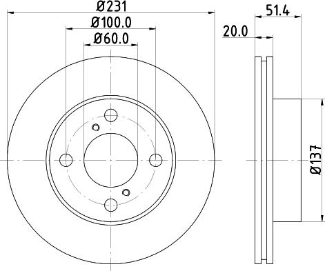 DON PCD18802 - Тормозной диск autosila-amz.com
