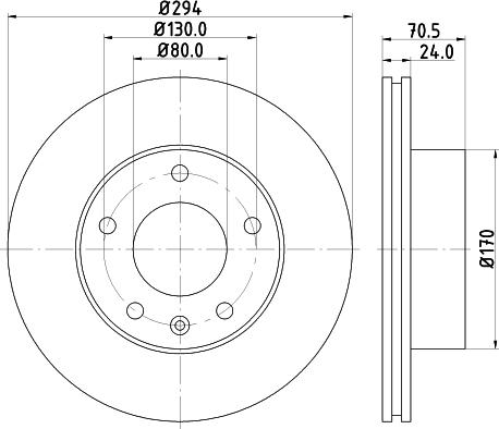 DON PCD18392 - Тормозной диск autosila-amz.com