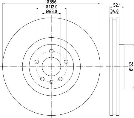 DON PCD13951 - Тормозной диск autosila-amz.com