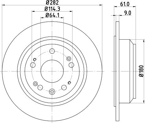 DON PCD13962 - Тормозной диск autosila-amz.com