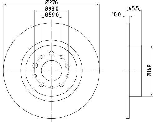 DON PCD13562 - диск тормозной autosila-amz.com