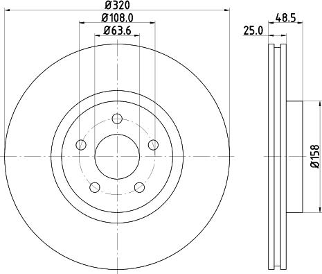 DON PCD13391 - Тормозной диск autosila-amz.com