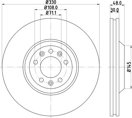 DON PCD13211 - Тормозной диск autosila-amz.com