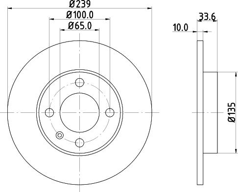 DON PCD12662 - Тормозной диск autosila-amz.com
