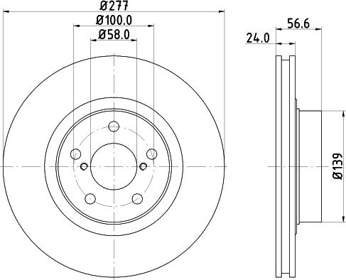 DON PCD12312 - Тормозной диск autosila-amz.com