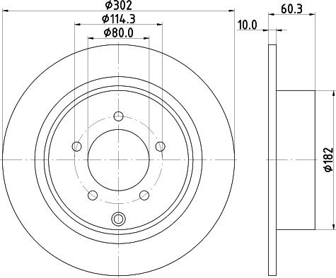 DON PCD12742 - Тормозной диск autosila-amz.com