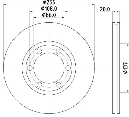 DON PCD17982 - Тормозной диск autosila-amz.com