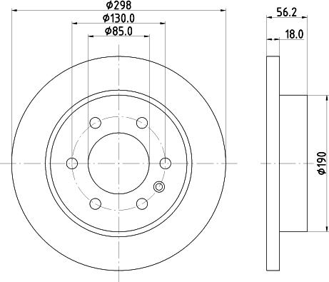 DON PCD17532 - Тормозной диск autosila-amz.com