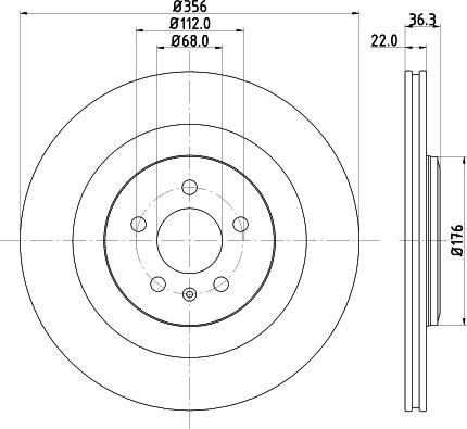 DON PCD17162 - Тормозной диск autosila-amz.com