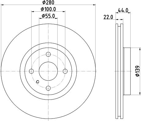 DON PCD17832 - Тормозной диск autosila-amz.com