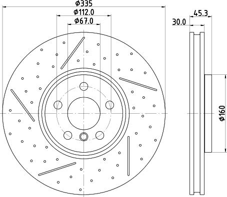 DON PCD20131 - Тормозной диск autosila-amz.com