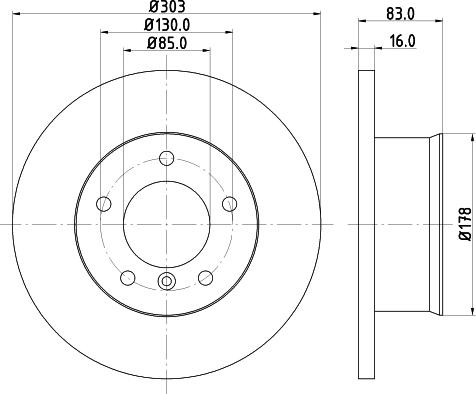 DON PCD20882 - Тормозной диск autosila-amz.com