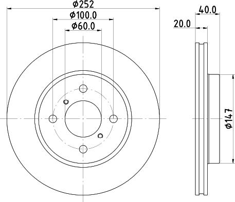 DON PCD21902 - Тормозной диск autosila-amz.com