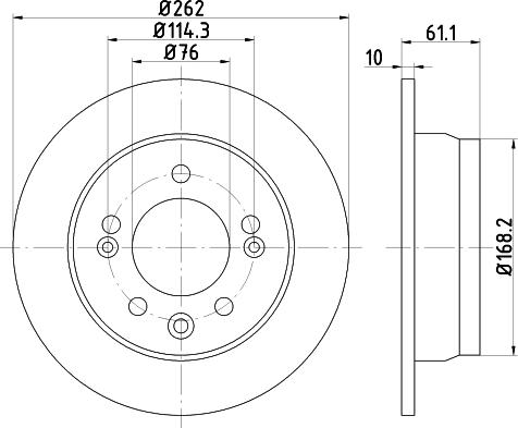 DON PCD21492 - Тормозной диск autosila-amz.com