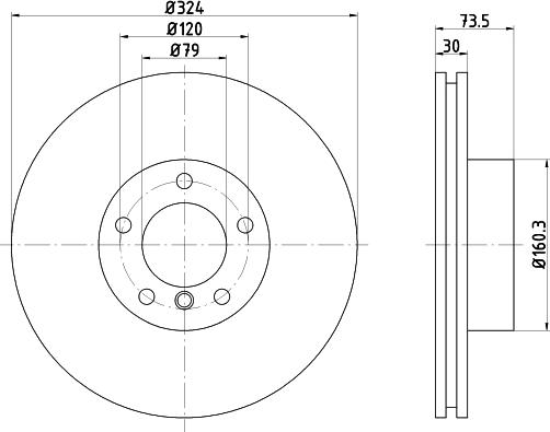 DON PCD21111 - Тормозной диск autosila-amz.com