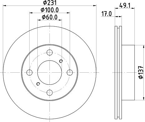 DON PCD21282 - Тормозной диск autosila-amz.com
