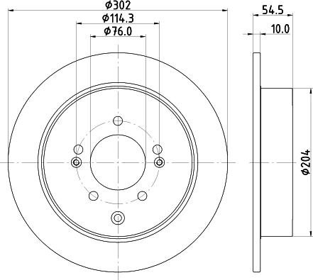 DON PCD23032 - Тормозной диск autosila-amz.com