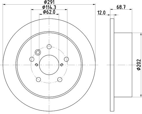 DON PCD23132 - Тормозной диск autosila-amz.com