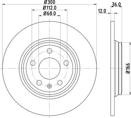 DON PCD22922 - Тормозной диск autosila-amz.com