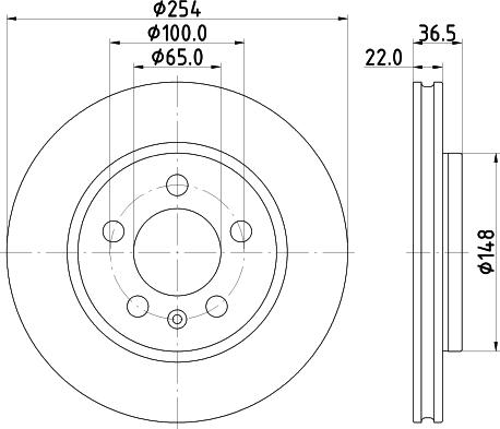 DON PCD22082 - Тормозной диск autosila-amz.com