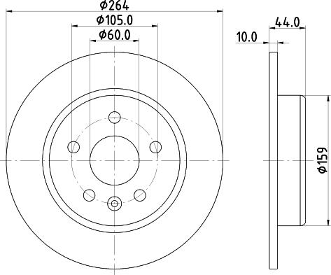 DON PCD22792 - Тормозной диск autosila-amz.com