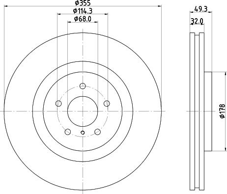 DON PCD22771 - Тормозной диск autosila-amz.com