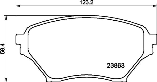 DON PCP1945 - Тормозные колодки, дисковые, комплект autosila-amz.com