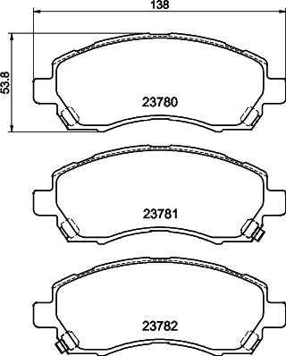 DON PCP1943 - Тормозные колодки, дисковые, комплект autosila-amz.com