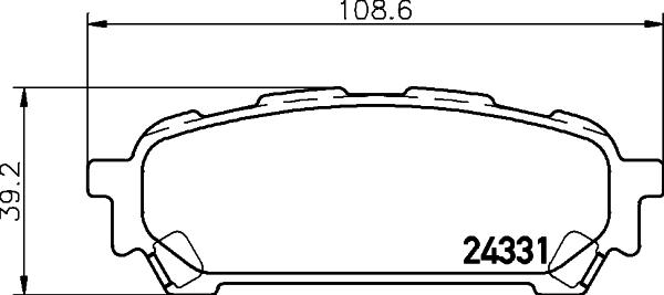 DON PCP1960 - Тормозные колодки, дисковые, комплект autosila-amz.com