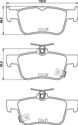 DON PCP1906 - Тормозные колодки, дисковые, комплект autosila-amz.com