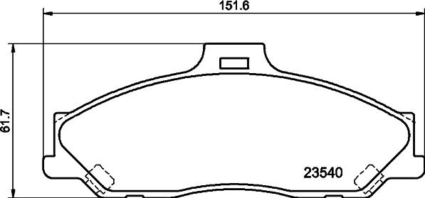 DON PCP1935 - Тормозные колодки, дисковые, комплект autosila-amz.com