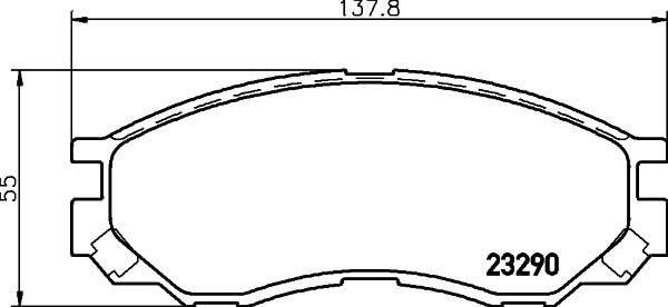 DON PCP1924 - Тормозные колодки, дисковые, комплект autosila-amz.com