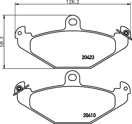 DON PCP1491 - Тормозные колодки, дисковые, комплект autosila-amz.com