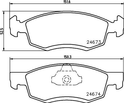 DON PCP1445 - Тормозные колодки, дисковые, комплект autosila-amz.com