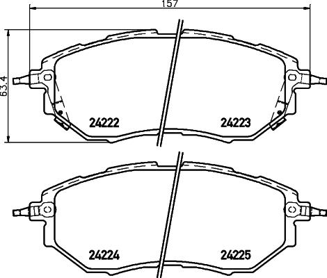 Roulunds Rubber 699581 - Тормозные колодки, дисковые, комплект autosila-amz.com