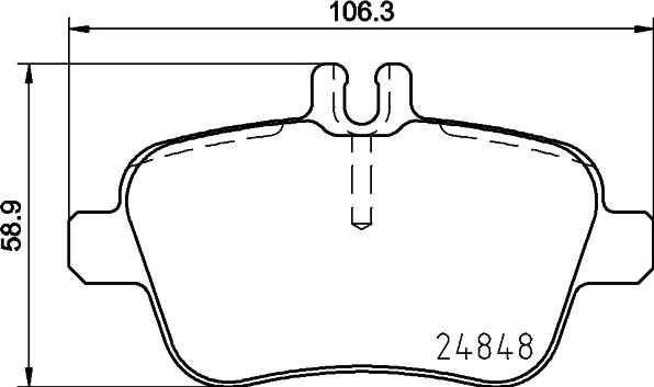 DON PCP1447 - Тормозные колодки, дисковые, комплект autosila-amz.com