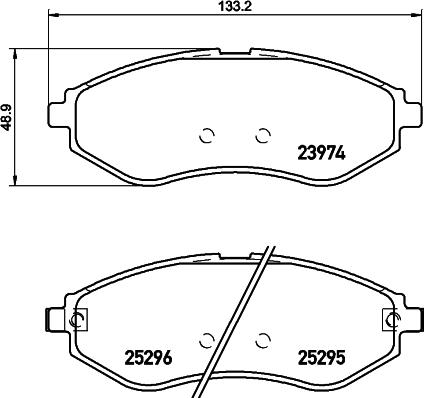 DON PCP1455 - Тормозные колодки, дисковые, комплект autosila-amz.com