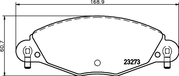 DON PCP1469 - Тормозные колодки, дисковые, комплект autosila-amz.com