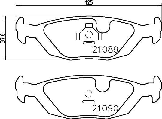 DON PCP1464 - Тормозные колодки, дисковые, комплект autosila-amz.com