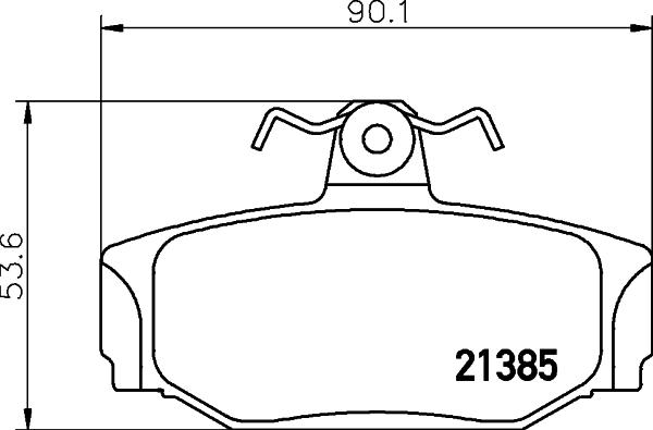 DON PCP1467 - Тормозные колодки, дисковые, комплект autosila-amz.com