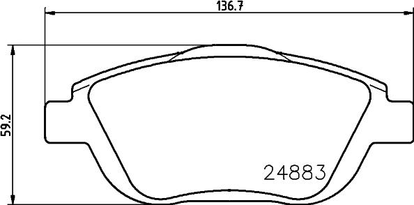 DON PCP1408 - Тормозные колодки, дисковые, комплект autosila-amz.com