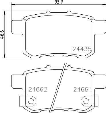 DON PCP1418 - Тормозные колодки, дисковые, комплект autosila-amz.com