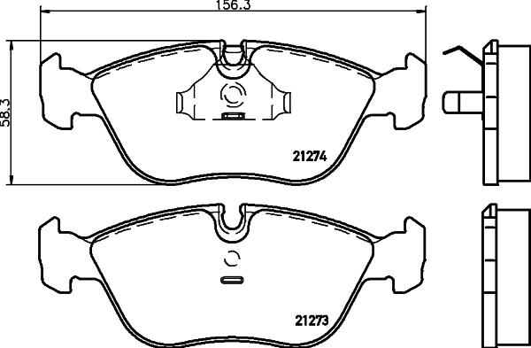 DON PCP1412 - Тормозные колодки, дисковые, комплект autosila-amz.com