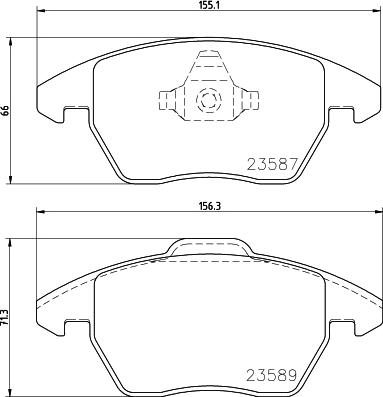 DON PCP1436 - Тормозные колодки, дисковые, комплект autosila-amz.com