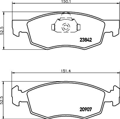 FTE 9001550 - Тормозные колодки, дисковые, комплект autosila-amz.com